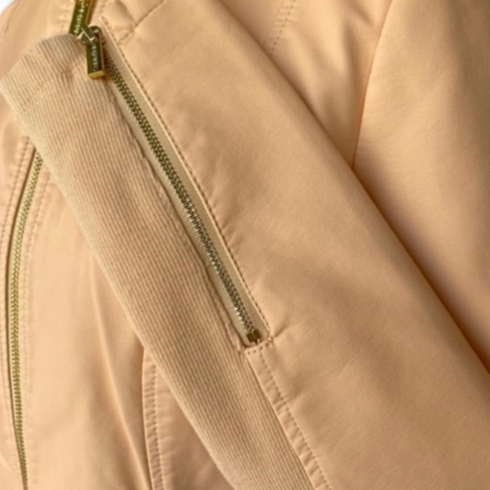 CALVIN KLEIN FAUX LEATHER JACKET - PAPAYA - Picture 5 of 8